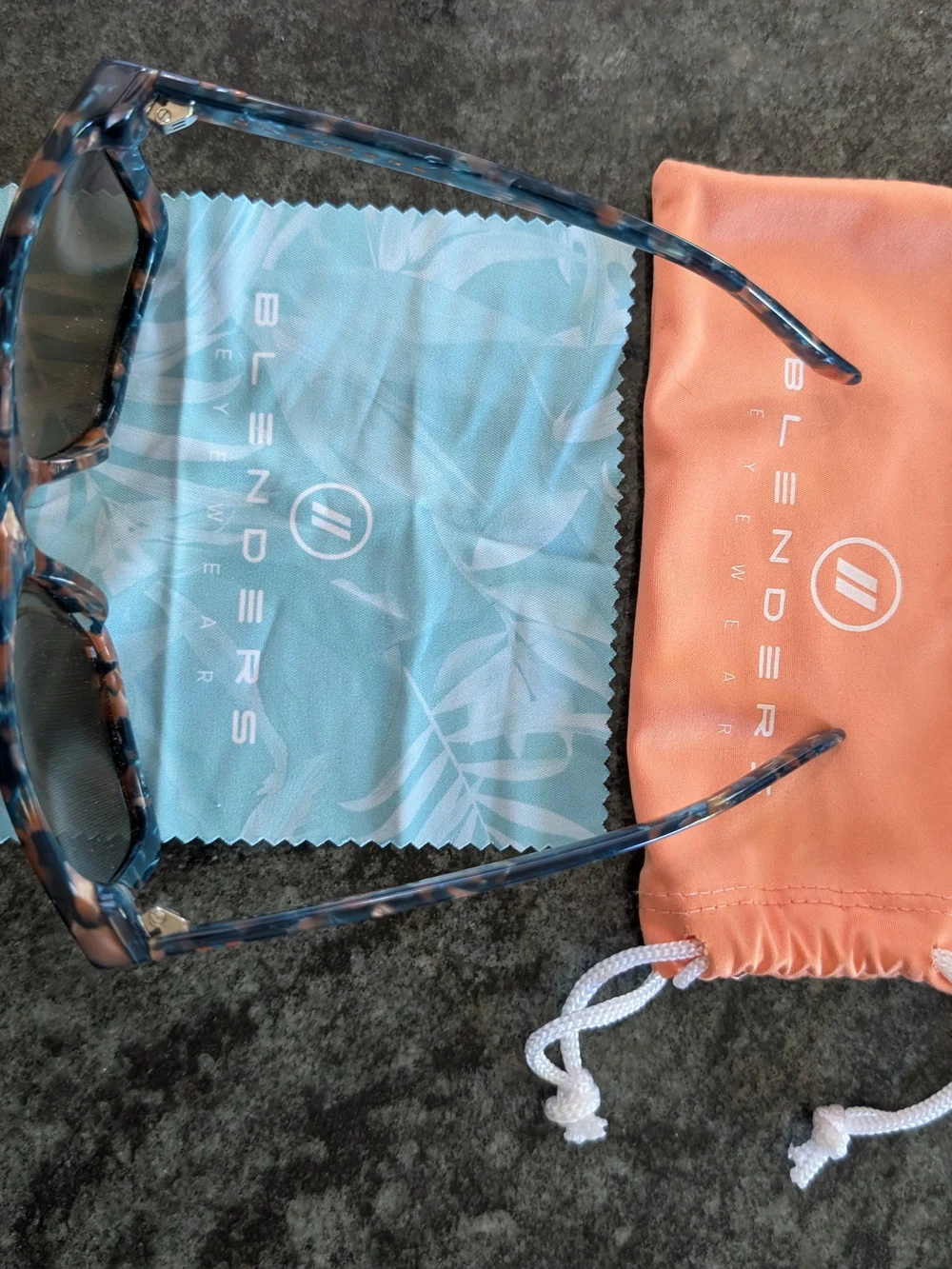 Blenders Teal And Coral Sunglasses with Copper Mirror Lenses